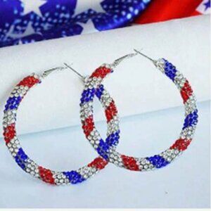 1 Pair Of Independence Day Holiday Party Celebration Simple Statement Sparkling